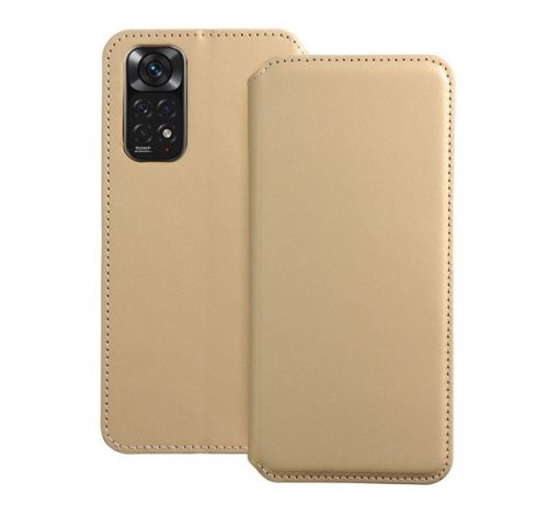 Dual Pocket Xiaomi Redmi Note 11/11S, flip tok, arany