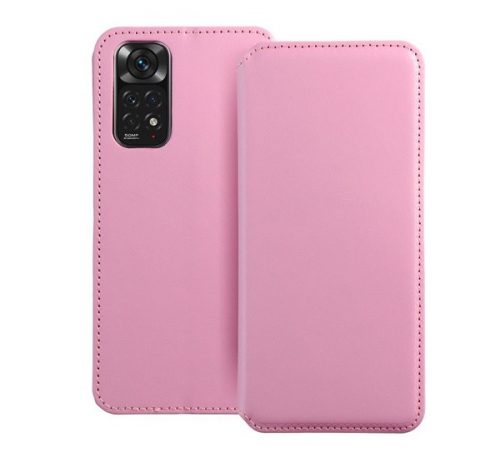 Dual Pocket Xiaomi Redmi Note 11/11S, flip tok, rózsaszín