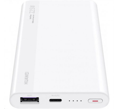 Huawei SuperCharge power bank (22,5W) 10000 mAh, töltés, fehér