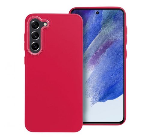 Frame Samsung Galaxy S23 Plus közepesen ütésálló tok kameravédő kerettel, magenta