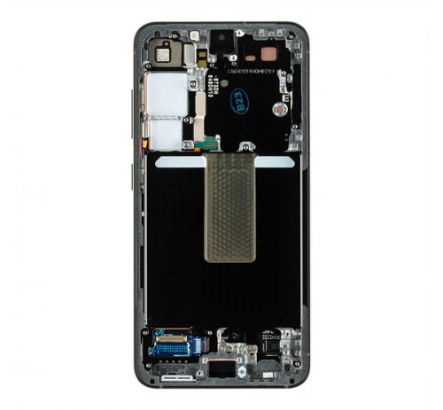 Samsung S911 Galaxy S23 kompatibilis LCD kijelző + érintő, kerettel, szürke