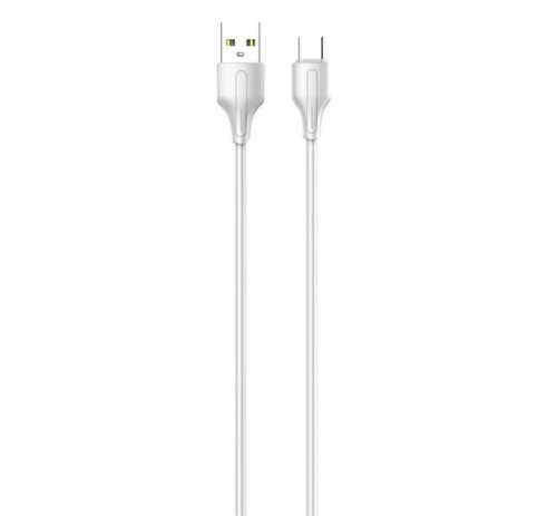 LDNIO LS540 USB-Type-C adatkábel, 2,4A, 0,2m, fehér