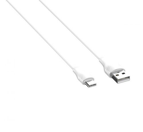 LDNIO LS550 USB-Type-C adatkábel, 2,4A, 0,2m, fehér