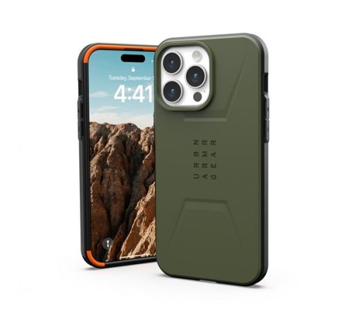 UAG Civilian MagSafe Apple iPhone 15 Pro Max hátlap tok, olive drab