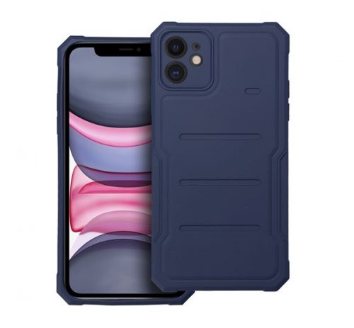 Heavy Duty Apple iPhone 11 ütésálló szilikon tok, kék