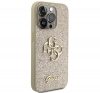 Guess Glitter Script Big 4G Apple iPhone 15 Pro hátlap tok, arany