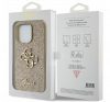 Guess Glitter Script Big 4G Apple iPhone 15 Pro hátlap tok, arany