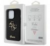 Guess Glitter Script Big 4G Apple iPhone 15 Pro hátlap tok, fekete