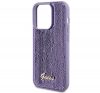 Guess Sequin Script Metal Apple iPhone 15 Pro hátlap tok, lila