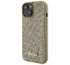 Guess Disco Metal Script Apple iPhone 15 hátlap tok, arany