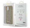 Guess Disco Metal Script Apple iPhone 15 hátlap tok, arany