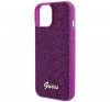 Guess Disco Metal Script Apple iPhone 15 hátlap tok, fuksia