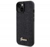 Guess Disco Metal Script Apple iPhone 15 hátlap tok, fekete