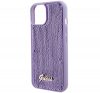 Guess Sequin Script Metal Apple iPhone 15 hátlap tok, lila