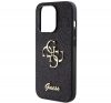 Guess Glitter Script Big 4G Apple iPhone 15 Pro Max hátlap tok, fekete