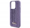 Guess Sequin Script Metal Apple iPhone 15 Pro Max hátlap tok, lila