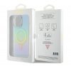 Guess IML Iridescent MagSafe Apple iPhone 15 Pro hátlap tok, türkiz