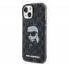 Karl Lagerfeld Monogram Ikonik Apple iPhone 15 hátlap tok, fekete