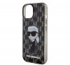 Karl Lagerfeld Monogram Ikonik Apple iPhone 15 hátlap tok, fekete