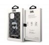 Karl Lagerfeld Monogram Ikonik Apple iPhone 15 hátlap tok, fekete