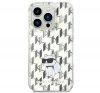 Karl Lagerfeld Monogram Choupette Apple iPhone 15 Pro Max hátlap tok, átlátszó