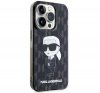 Karl Lagerfeld Monogram Ikonik Apple iPhone 15 Pro Max hátlap tok, fekete