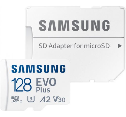 Samsung EVO Plus microSDXC memóriakártya, 128GB (Class10)