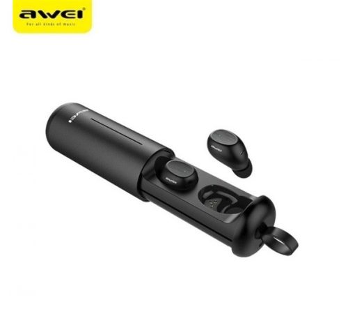 Awei T55 bluetooth 5.0 TWS fülhallgató, fekete