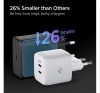 Spigen PowerArc PE2104 hálózati töltő adapter 2xType-C, 45W, fehér