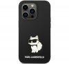 Karl Lagerfeld Liquid Choupette Magsafe szilikon hátlap tok Apple iPhone 14 Pro, fekete