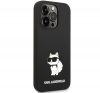 Karl Lagerfeld Liquid Choupette Magsafe szilikon hátlap tok Apple iPhone 14 Pro, fekete