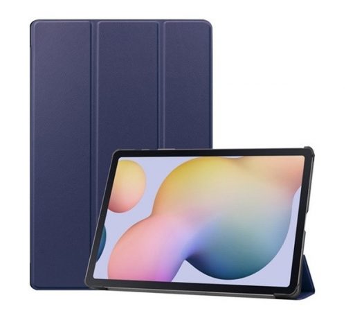 Samsung Galaxy Tab S7 Plus 12.4 / Tab S7 FE 12.4 / Tab S8 Plus 12.4, mappa tok, sötétkék