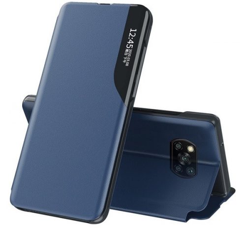 Huawei P30 Lite, oldalra nyíló tok, kék