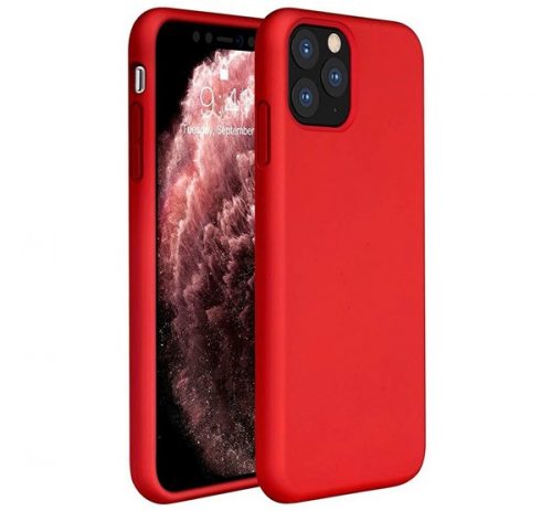 Xiaomi Redmi Note 9 5G, szilikon tok, piros