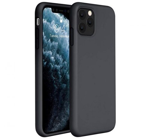 Apple iPhone 11 Pro, szilikon tok, fekete