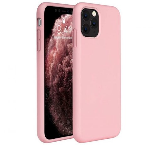 Apple iPhone 11, szilikon tok, rózsaszín