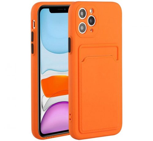 Xiaomi Redmi K40 / K40 Pro / K40 Pro Plus / Mi 11i / Poco F3, szilikon tok, narancssárga