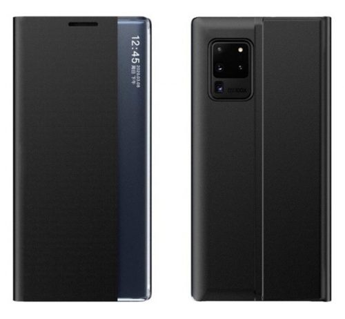 Huawei P40, oldalra nyíló tok, fekete