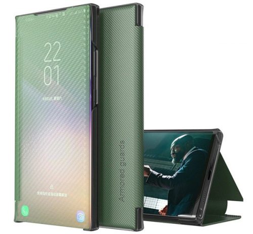 Samsung Galaxy M31 SM-M315F, oldalra nyíló tok, zöld