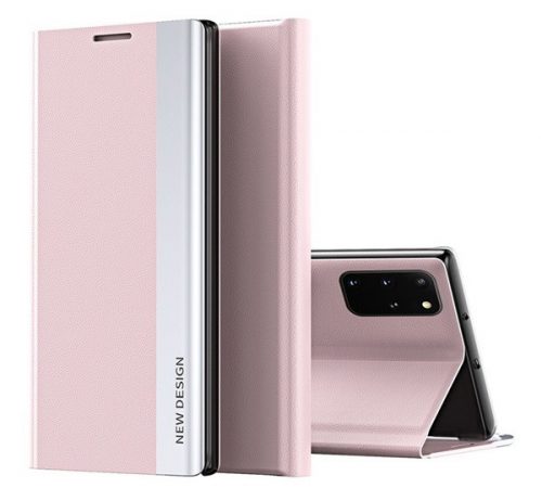 Xiaomi Redmi Note 9T 5G, oldalra nyíló tok, rózsaszín