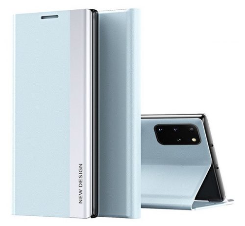 Huawei P30 Lite, oldalra nyíló tok, világoskék