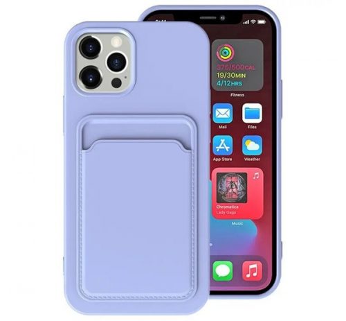 Apple iPhone 15 Plus, szilikon tok, lila