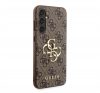 Guess PU 4G Metal Logo Samsung Galaxy S23 FE hátlap tok, barna