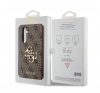 Guess PU 4G Metal Logo Samsung Galaxy S23 FE hátlap tok, barna