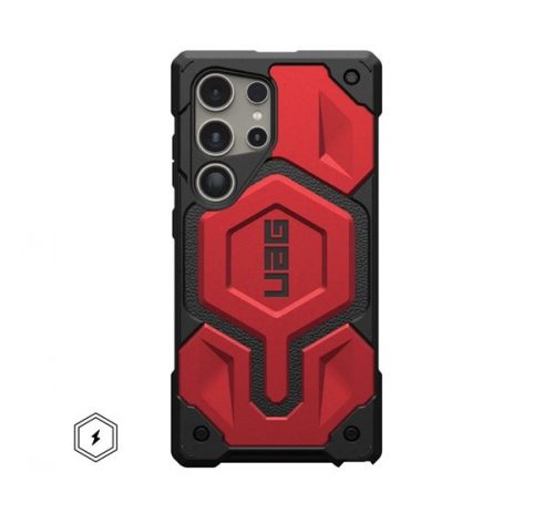 UAG Monarch Pro Kevlar Samsung Galaxy S24 Ultra mágneses tok, crimson piros