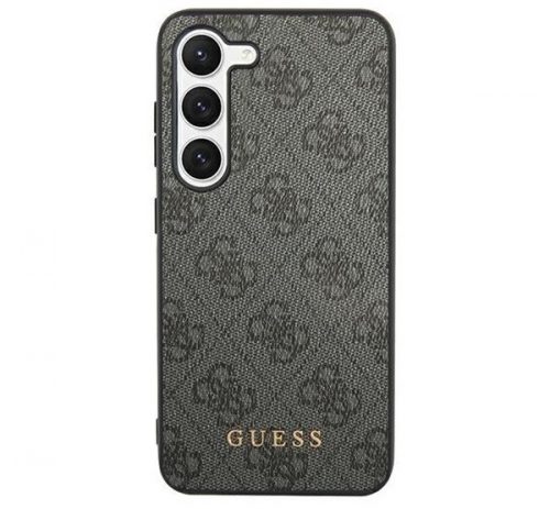 Guess 4G Metal Gold Samsung Galaxy S24+ szilikon tok, fekete