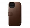 Nomad Modern Leather Folio iPhone 15 flip tok, barna