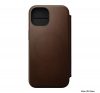 Nomad Modern Leather Folio iPhone 15 flip tok, barna