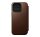 Nomad Modern Leather Folio iPhone 15 Pro flip tok, barna