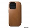 Nomad Modern Leather Folio iPhone 15 Pro flip tok, angol barna